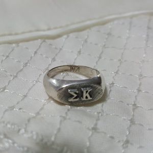 Vintage EK Sigma Kappa Sterling Silver Ring